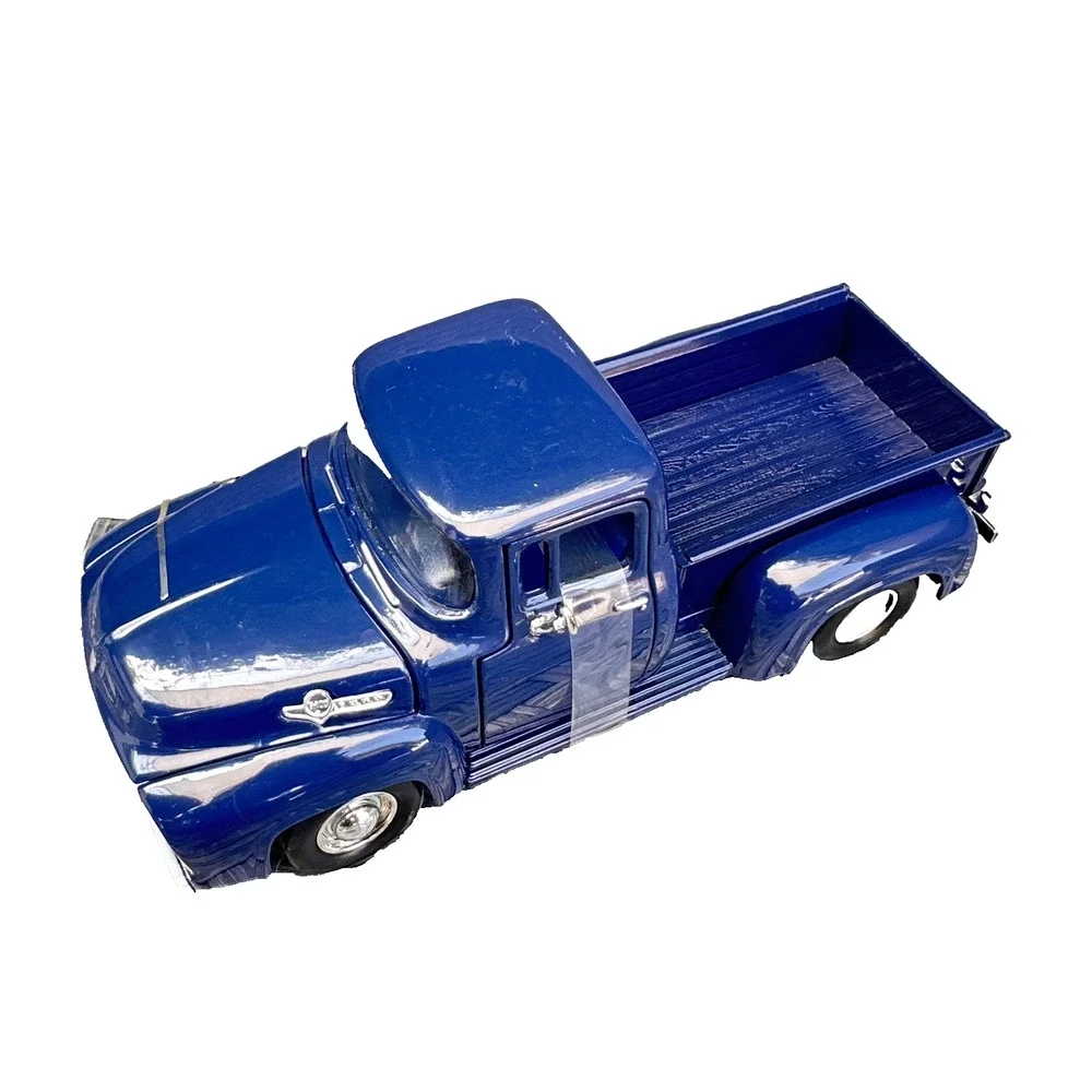 A38 1994 Road Champs Blue 1956 Ford F100 Pickup Truck 1/43 Scale Die Cast EUC